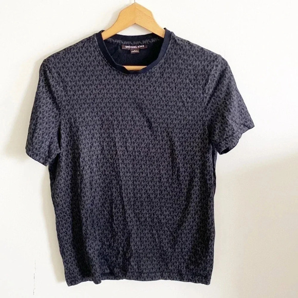 MICHAEL KORS Men's Signature T-Shirt Black Size S - Picture 1 of 5